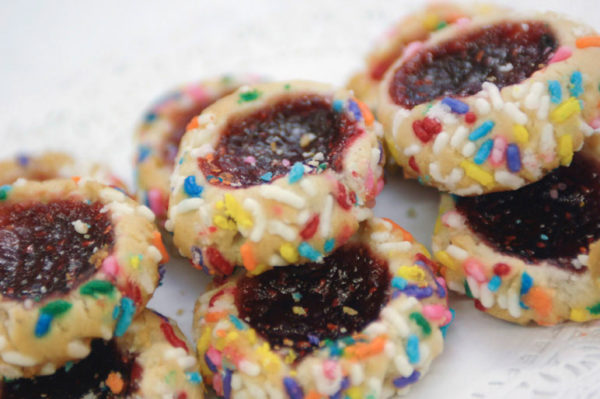 Raspberry-Thumbprint-Cookies