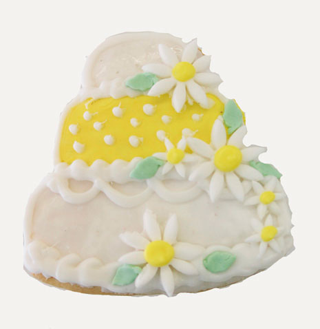 Wedding-Cake-Cookie-Favor-Yellow